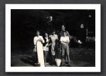 Family outside Speke's Valley Cottage 1957